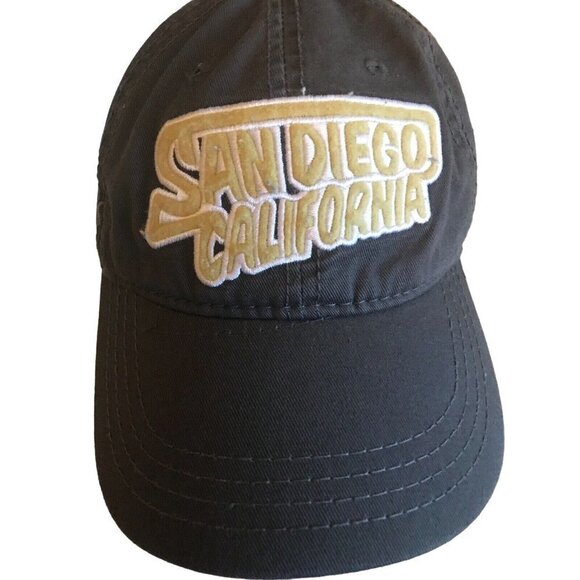 San Diego California Gray Hat Cap Adjustable - Picture 2 of 5